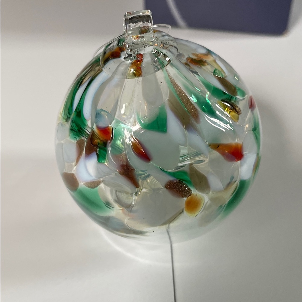Kitras art glass 2" Tree of Christmas ornament